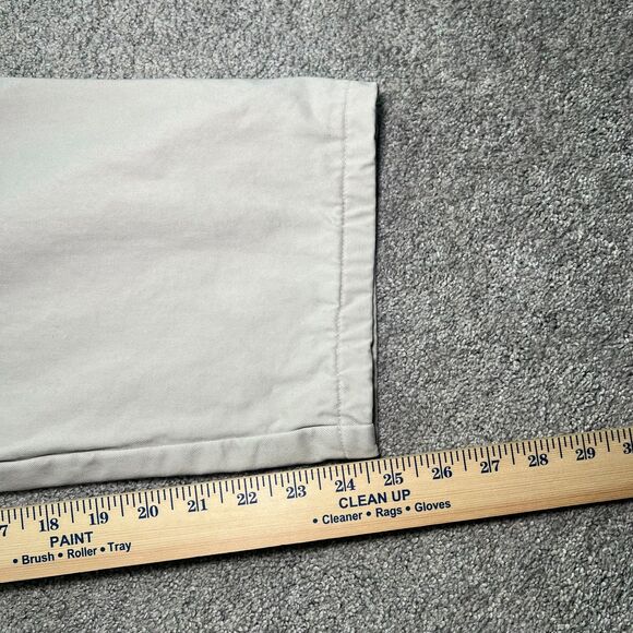 LL BEAN Pants Flannel Lined 34x29 Chinos Natural Fit - Picture 6 of 6